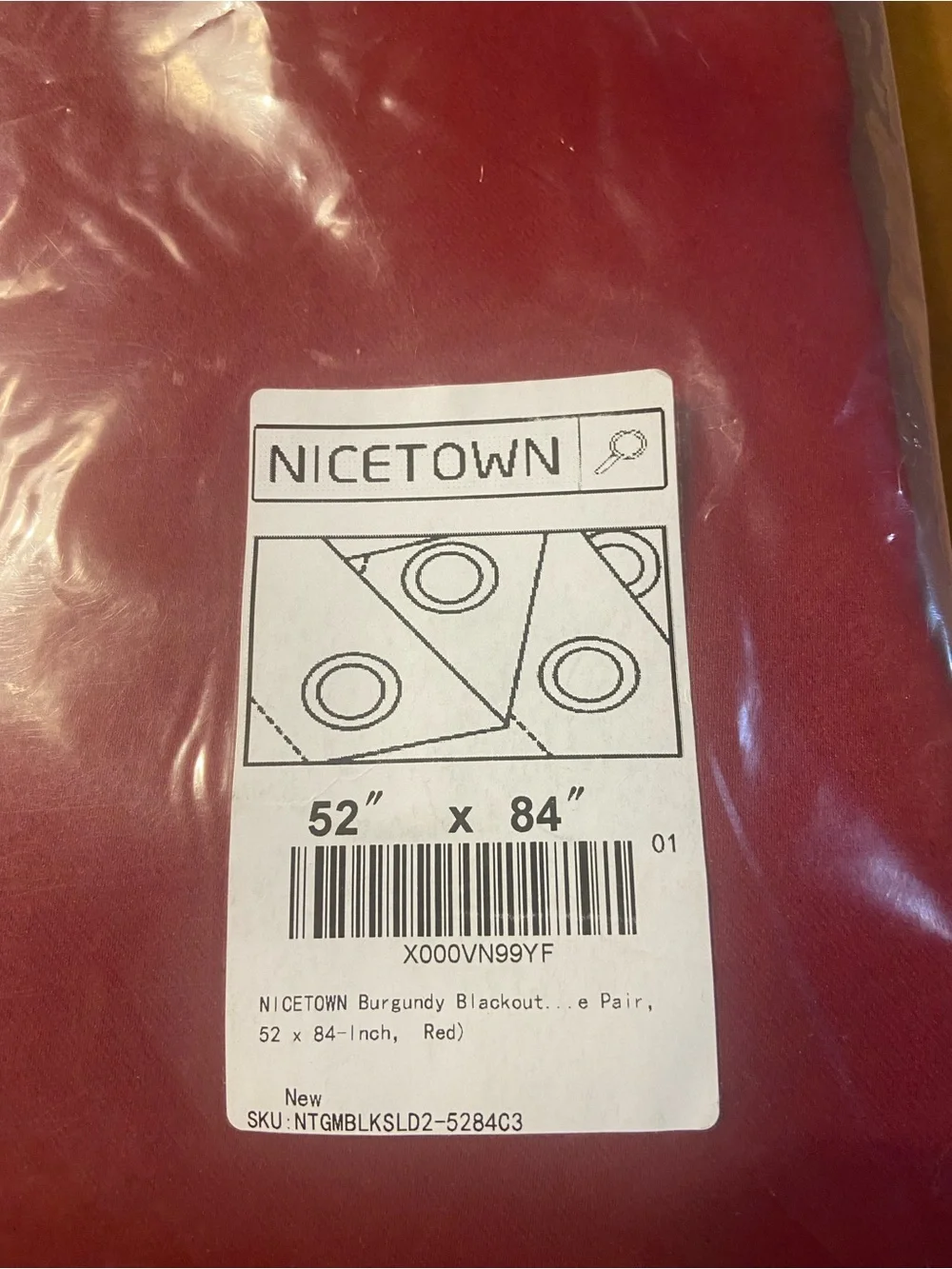 Burgundy Blackout Curtain Panel - Solid Red Window Drapes